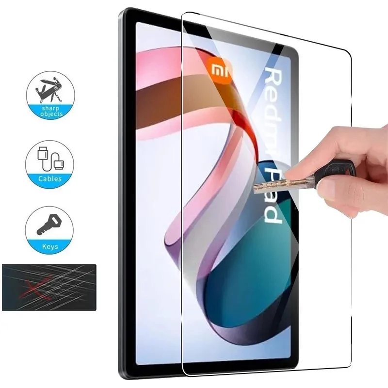 گلس شیشه ای شفاف محافظ صفحه نمایش تبلت ردمی پد 6 | Xiaomi Redmi Pad 6 Tempered Glass PRO+ Screen Protector