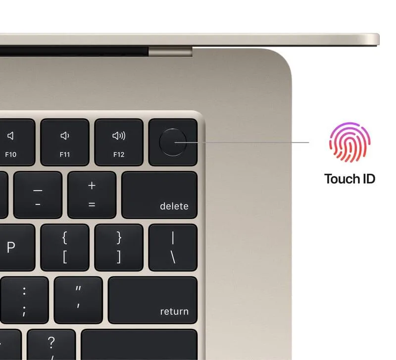 لپ تاپ 13.6 اینچی اپل مدل MacBook Air MW0Y3 2025 M4-16GB RAM-256GB SSD