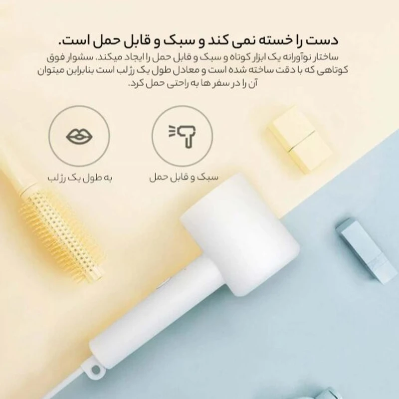 سشوار حرفهای 1600 وات شیائومی مدل Mi Ionic Hair Dryer H300