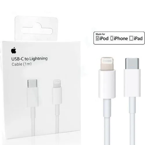 کابل تبدیل USB به لایتنینگ اپل طول 1 متر اصل | apple cable lightning 1m original