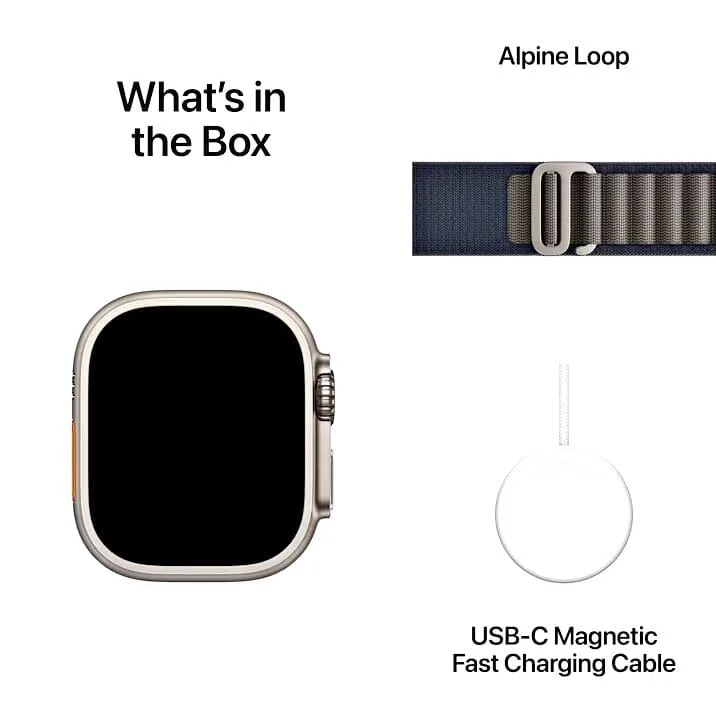 ساعت هوشمند اپل واچ مدل الترا 2 apple watch ultra2 alpine band 49mm titanium (blue)